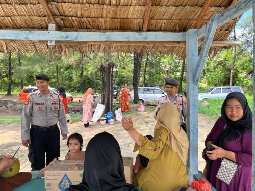 Pastikan Keamanan Objek Wisata, Sat Pamobvit Polres Lhokseumawe Laksanakan Patroli Di Pelabuhan KP3 Krueng Geukuh