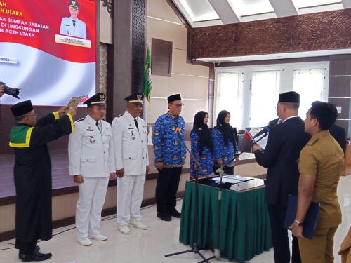 Wabup Tarmizi Payang Lantik Lima Pejabat Eselon III: Perkuat Struktur Pemerintahan, Dorong Aceh Utara Bangkit
